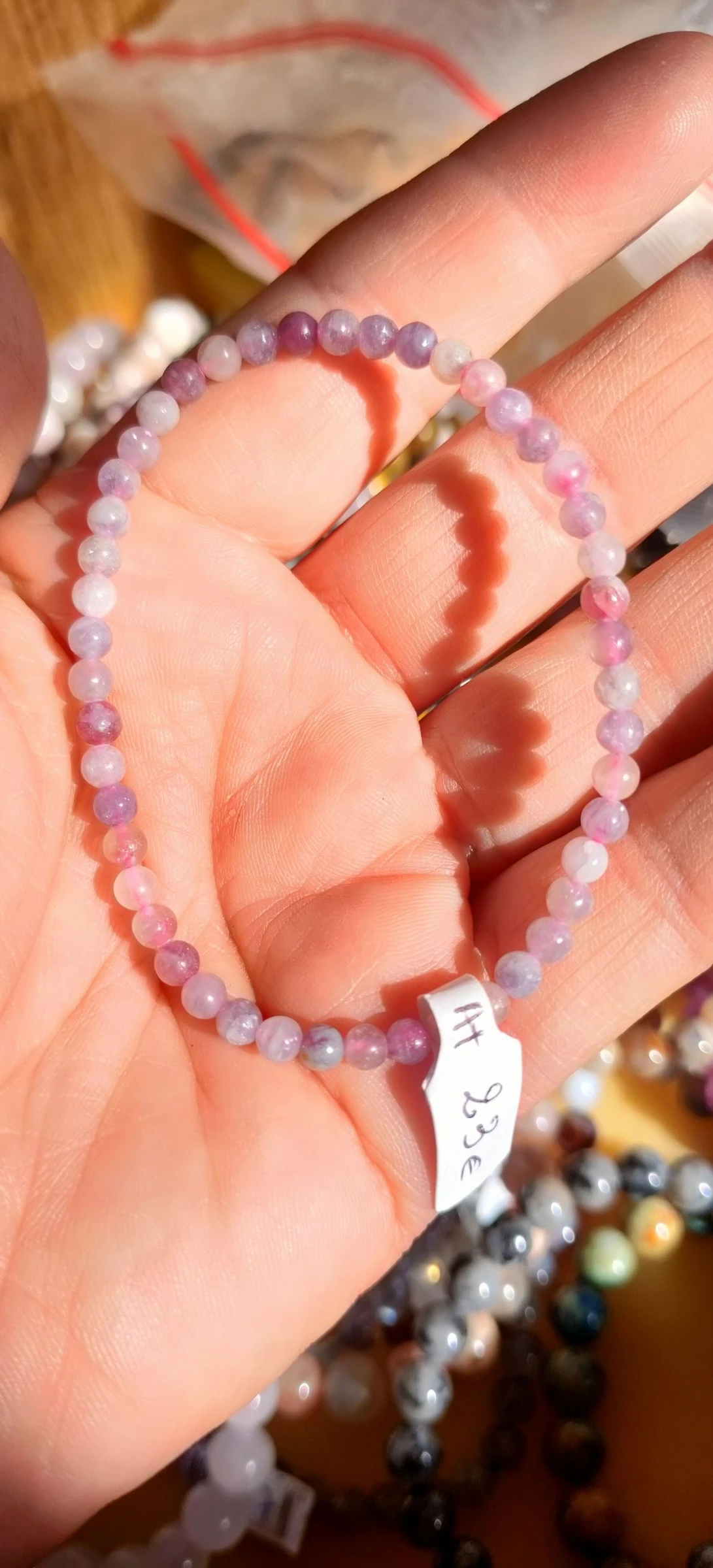 Una bonita pulsera de eudialyte de turmalina A+ – photo 2